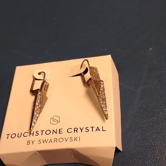 Swarovski Touchstone Crystal Earrings - Picture 1 of 3